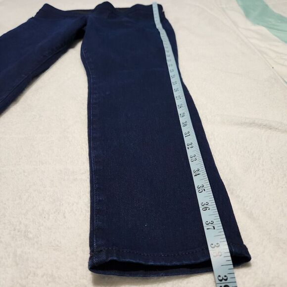 Old Navy Super Skinny Jeans Women Size 14 Short Navy Blue Stretch Mid-rise  B9 - Picture 7 of 13